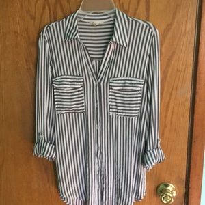 Button down striped shirt